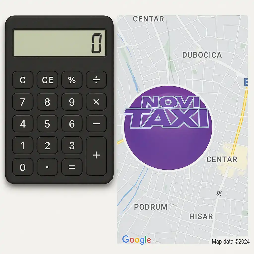 Kalkulator za izračunavanje cene taxii vožnje u Leskovcu